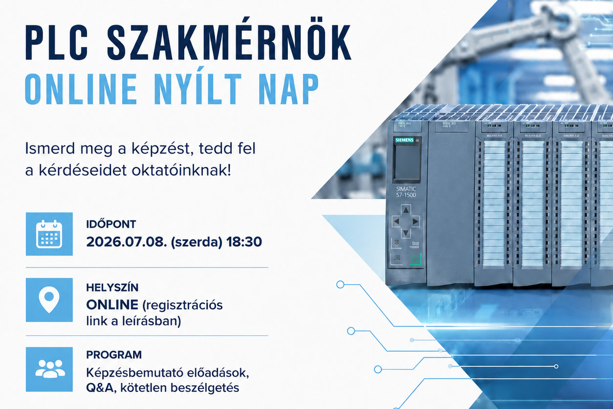 PLC szakmérnök – Online Nyílt Nap