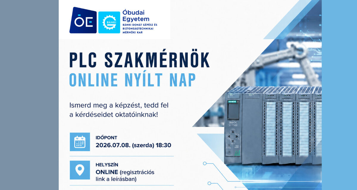 Online nyílt nap PLC szakmérnök képzésen | 2026.07.08.