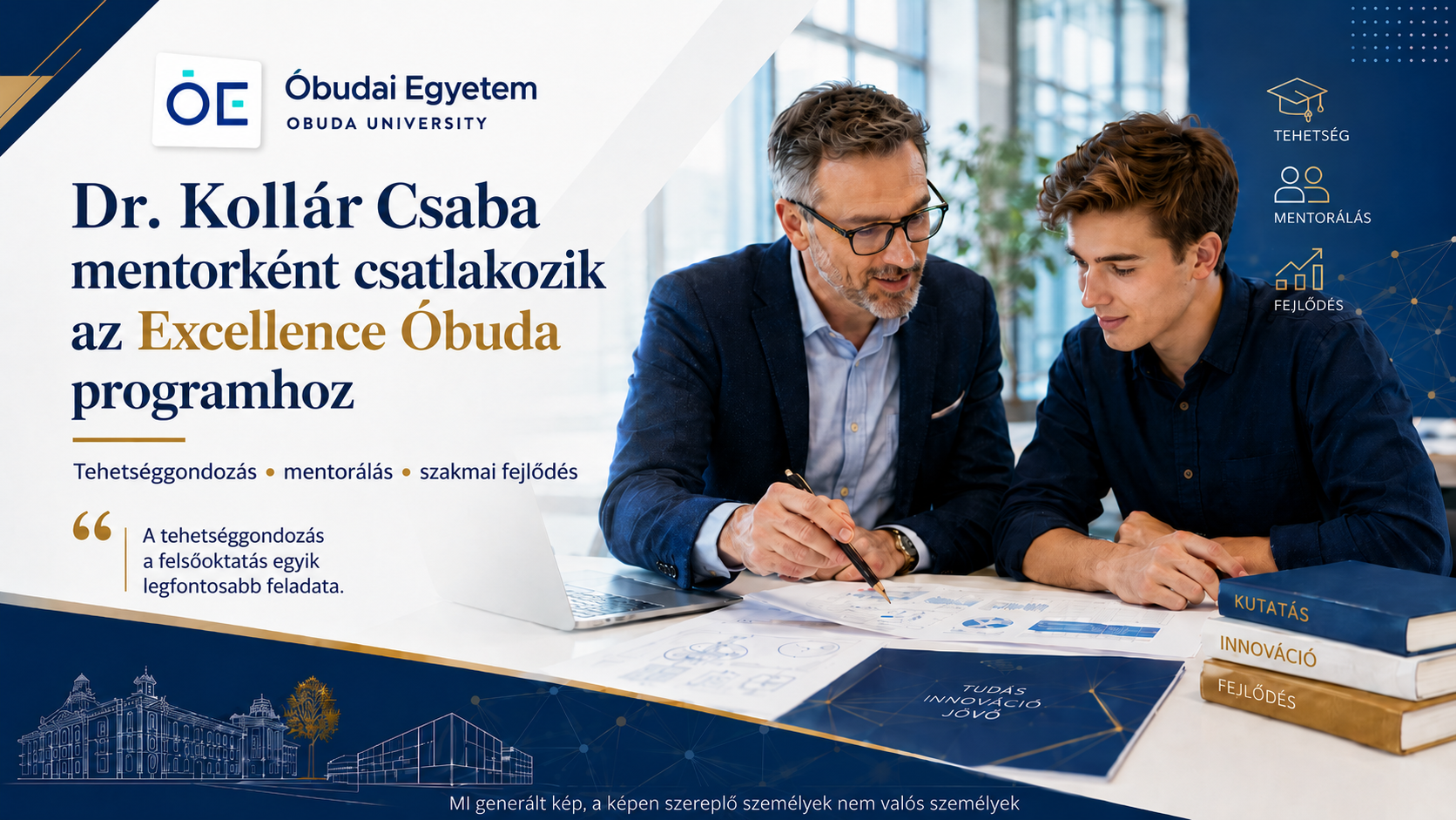 Dr. Kollár Csaba mentorként csatlakozik az Excellence Óbuda programhoz