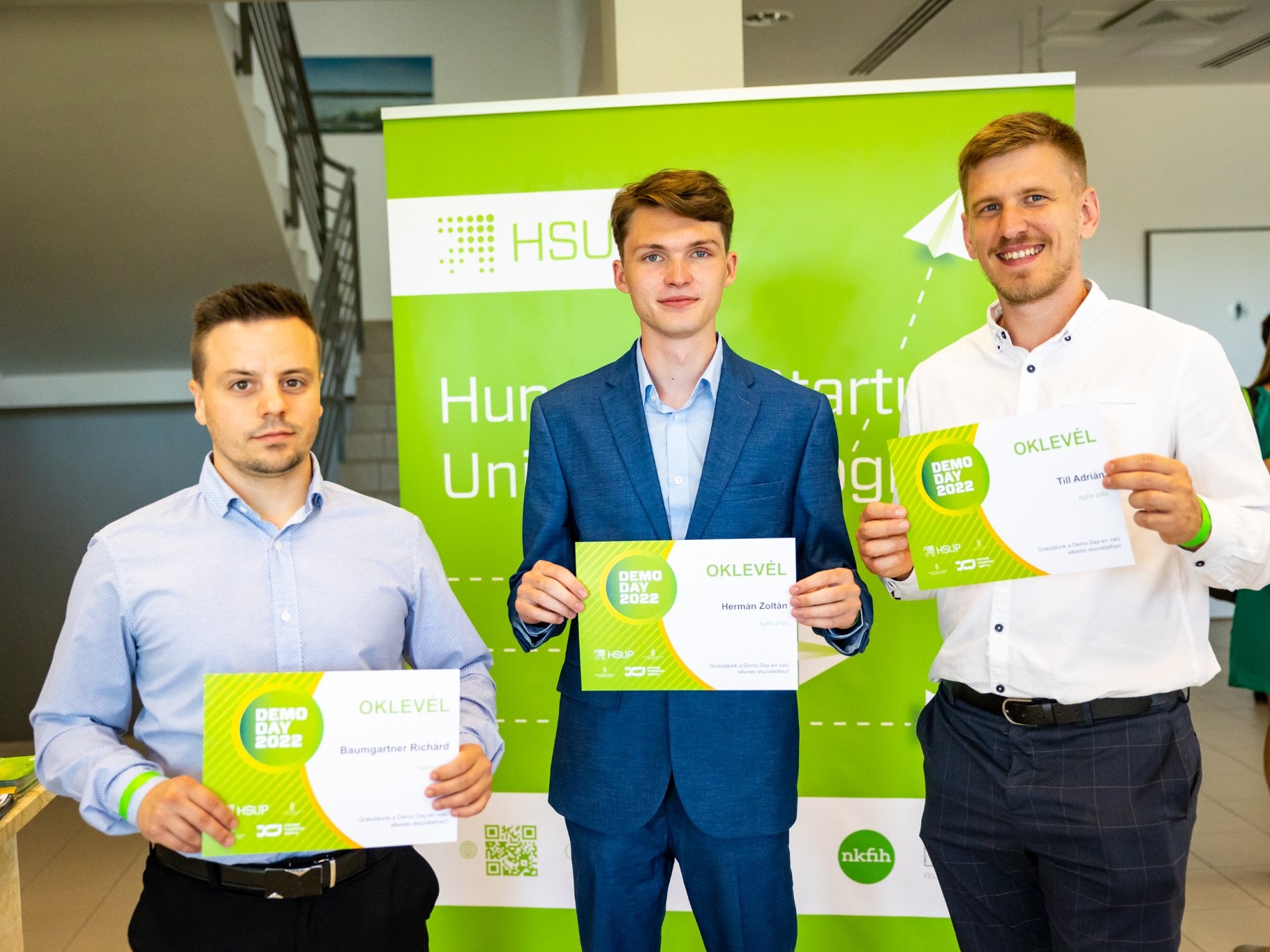 Az egyetem csapatai hatalmas sikert arattak a „HSUP Demo Day” elnevezésű pitch versenyen