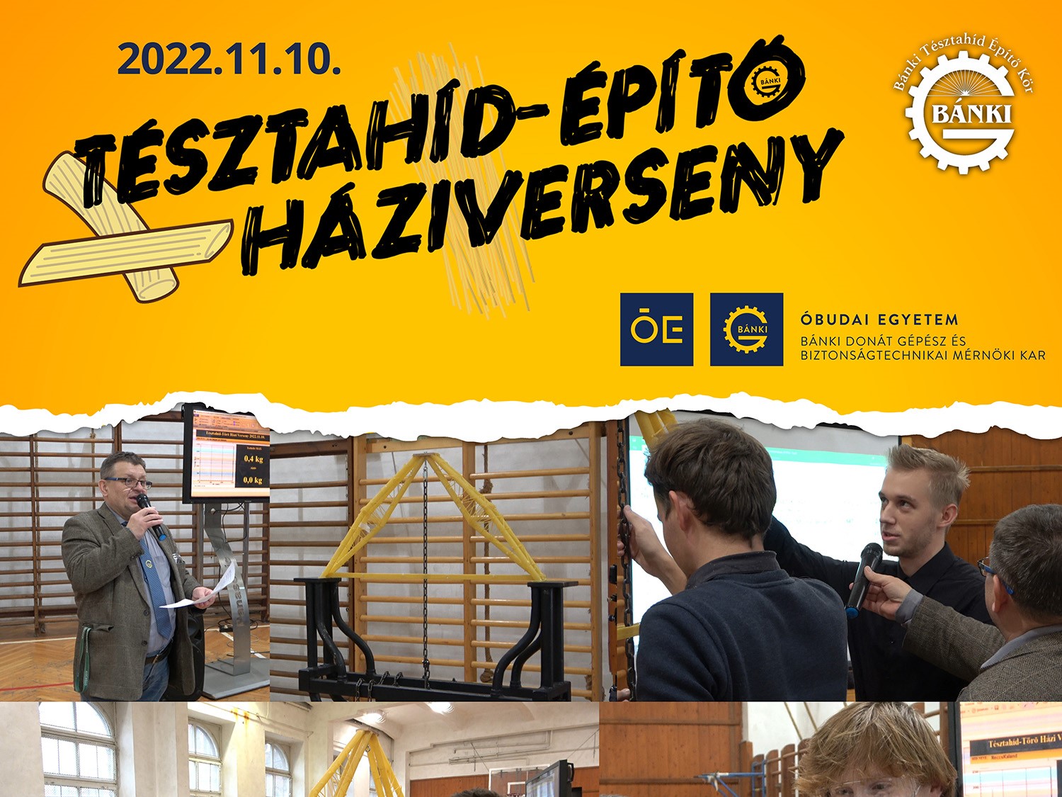 2022. őszi Tésztahíd-építő háziverseny eredmények