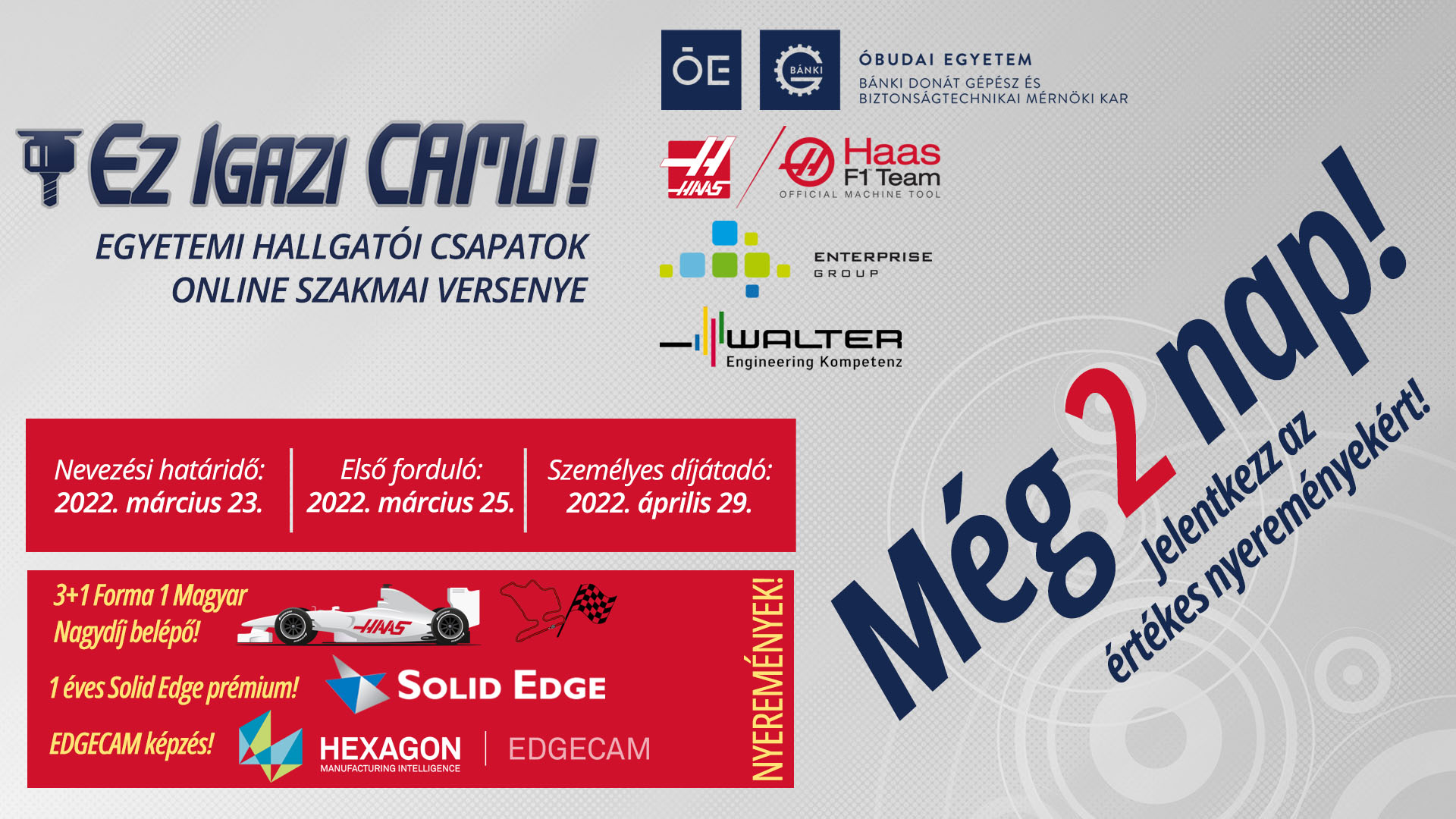 Még 2 napig jelentkezhetsz a Bánki Kar által szervezett egyetemi online hallgatói versenyünkre