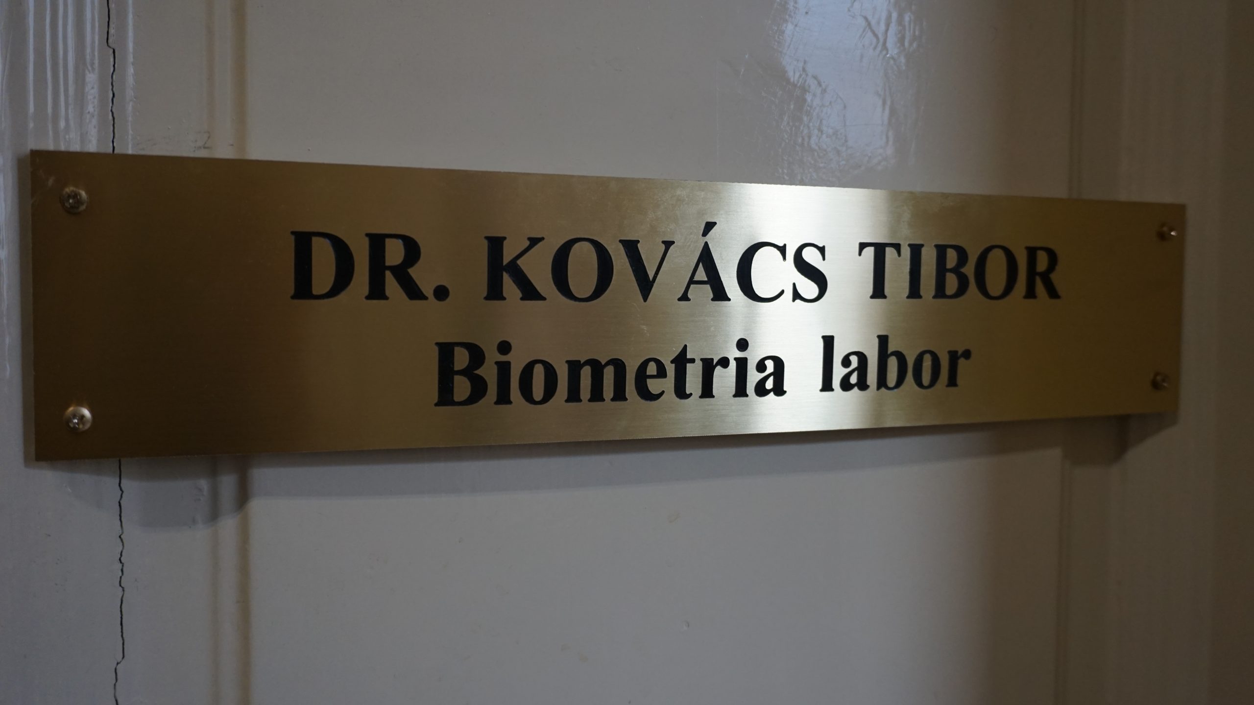 Dr. Kovács Tibor nevét viseli a Bánki Kar biometria laborja