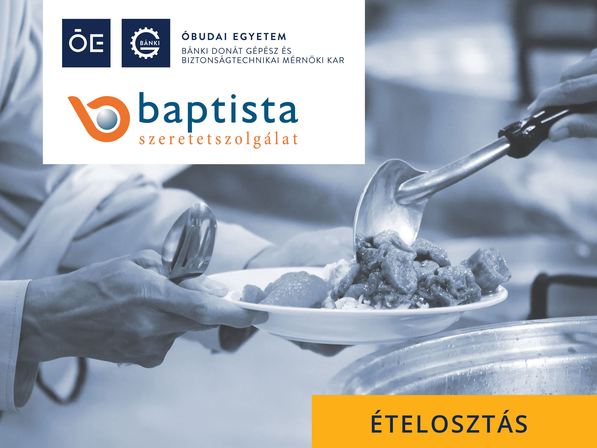 Gyakorlati képzés ételosztással összekötve