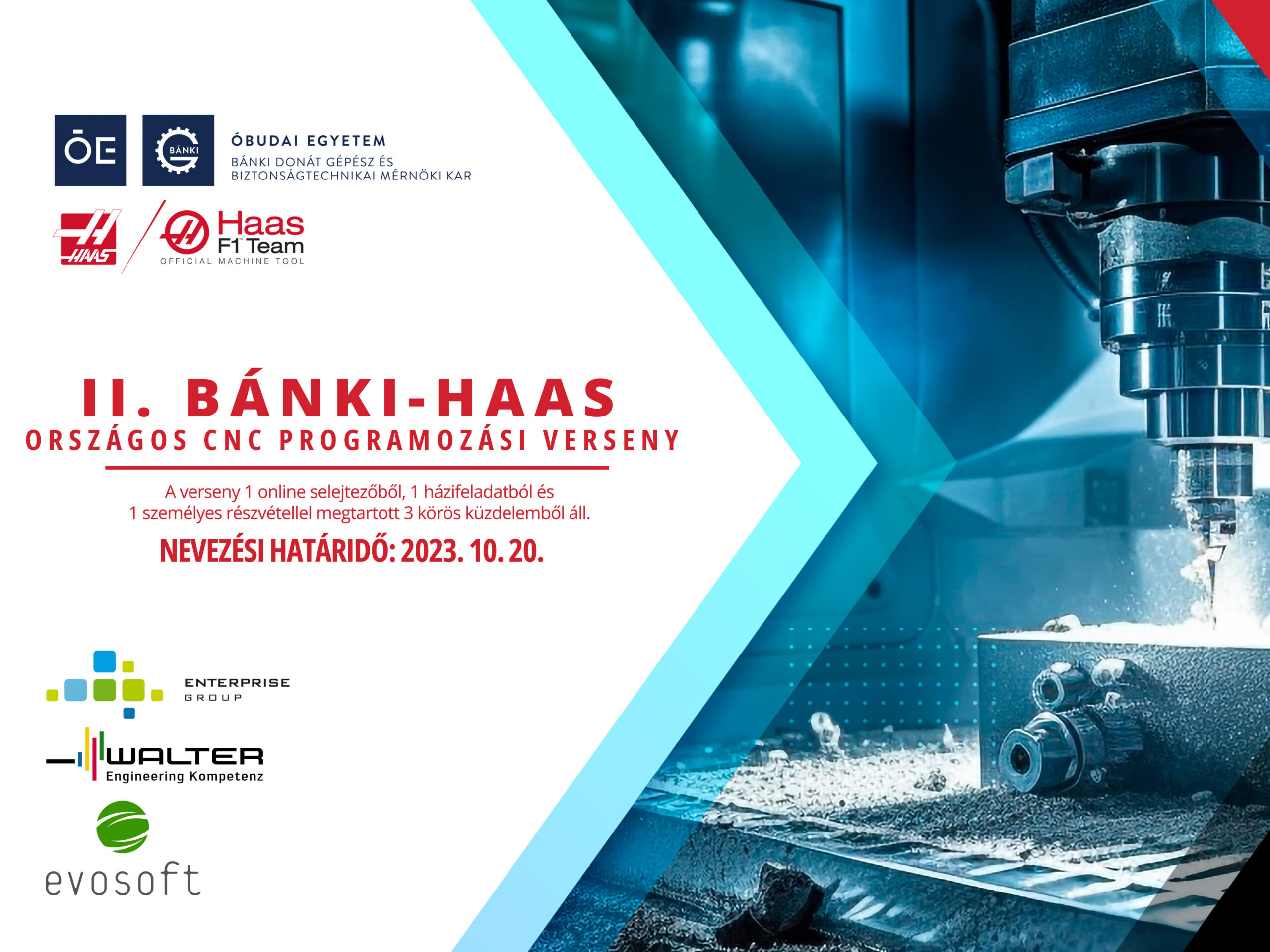 Elindult a nevezés a II. Bánki-HAAS országos CNC programozási versenyre!
