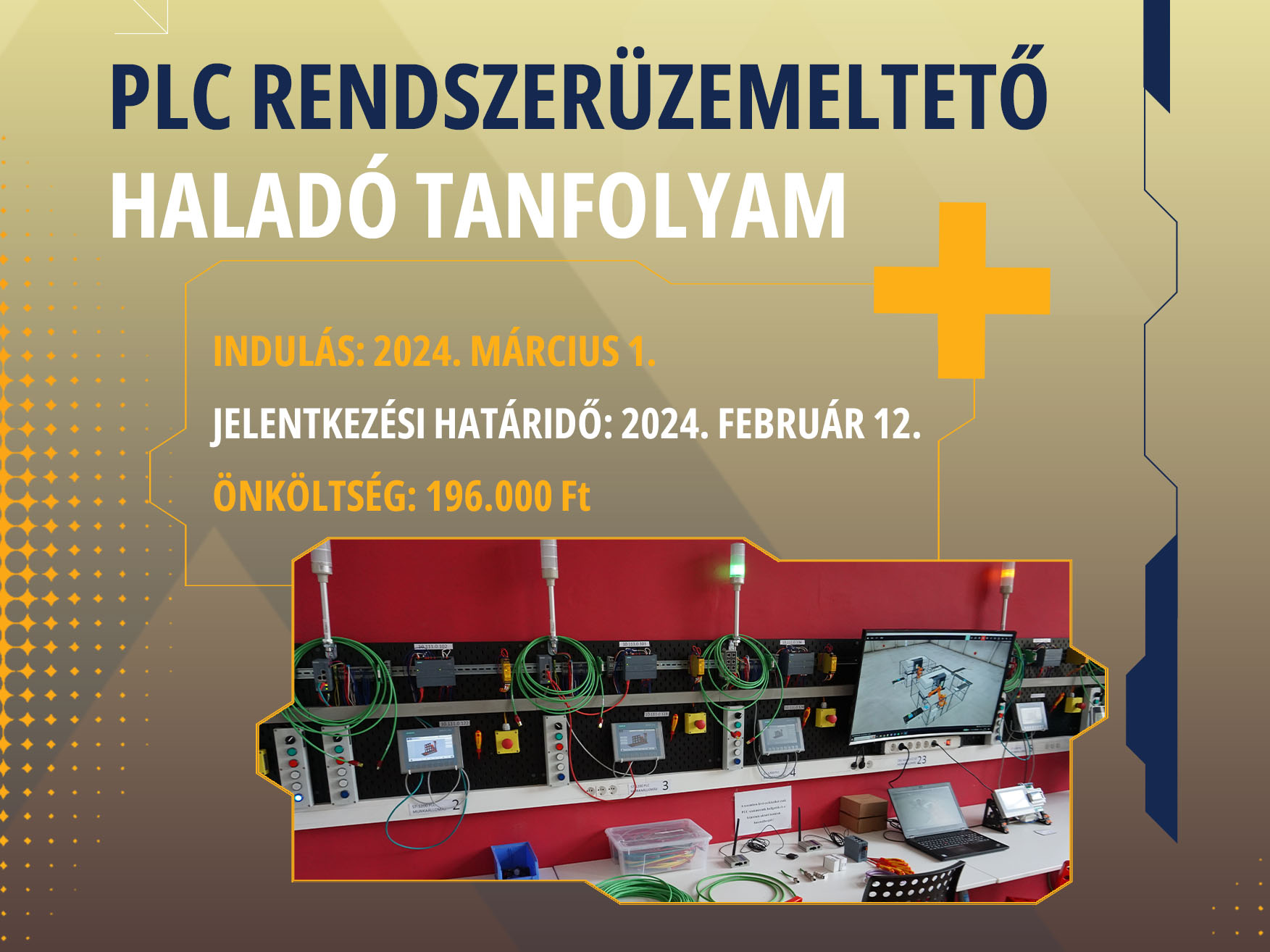 Jelentkezz PLC rendszerüzemeltető haladó tanfolyamunkra!