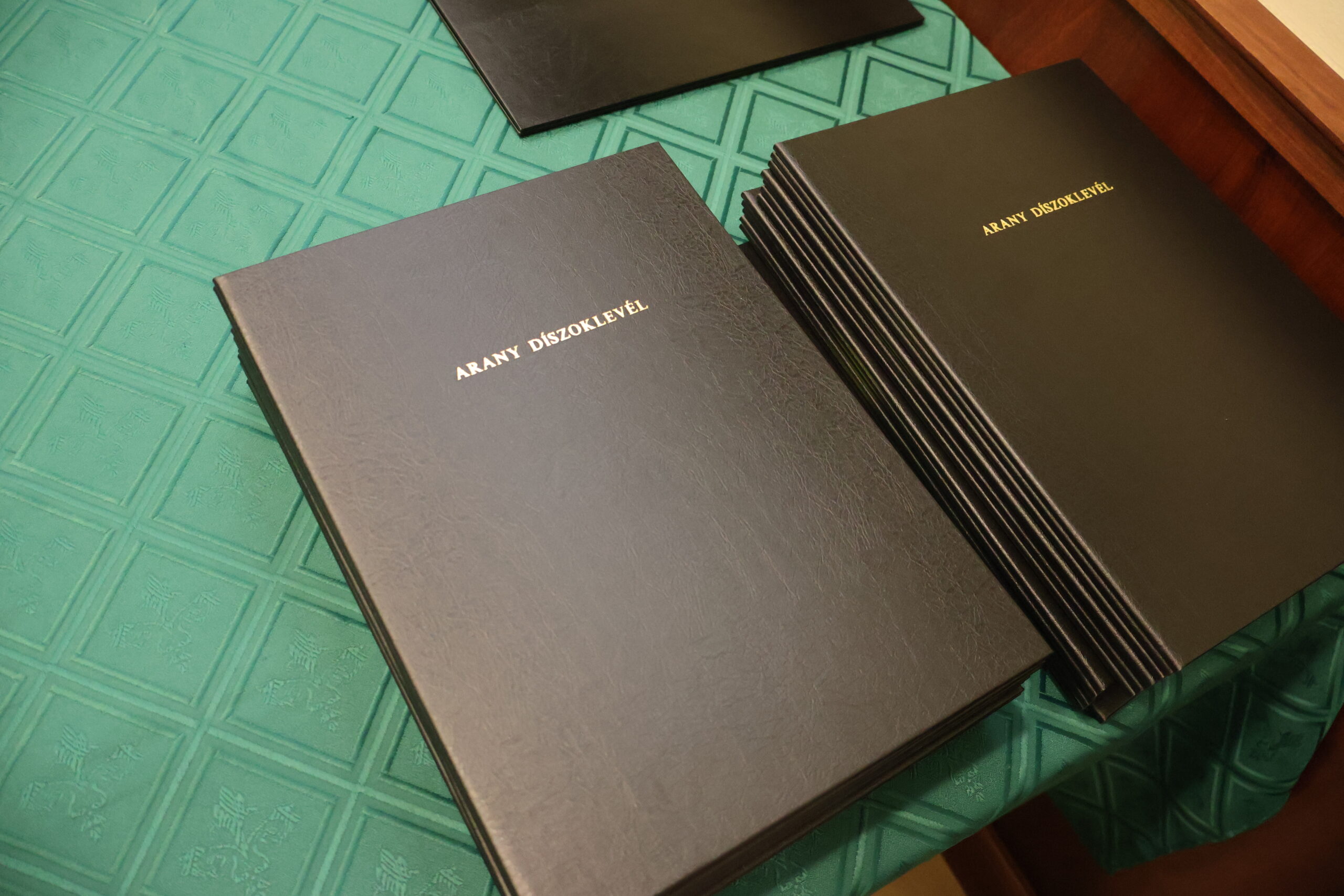 Arany Díszoklevelek átadása